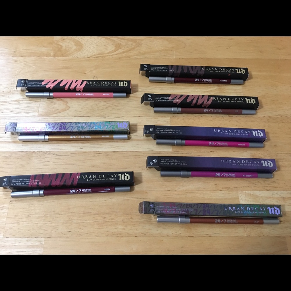 Urban Decay glide on lip pencils